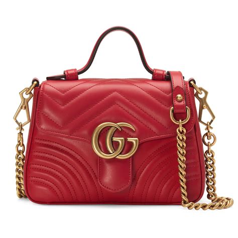 gg gucci marmont leather red|gucci marmont bag for sale.